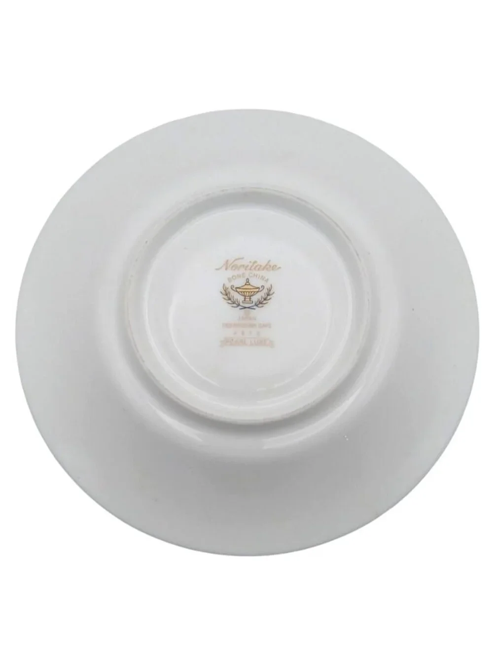 Noritake Bone China Tea Cup & Saucer Pearl Luxe Porcelain Japan 4816 Silver Trim